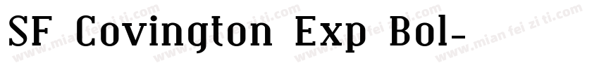 SF Covington Exp Bol字体转换